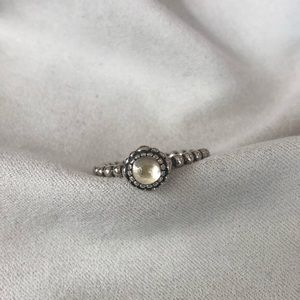 Birthstone Pandora ring-April